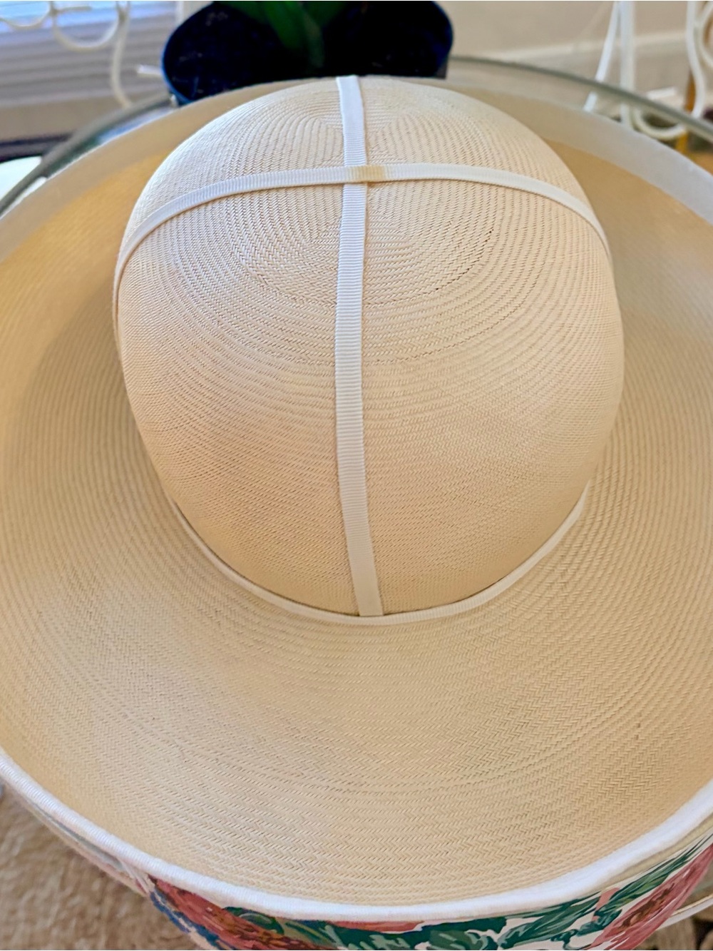Women’s Wide Brim Sun Hat in Cream